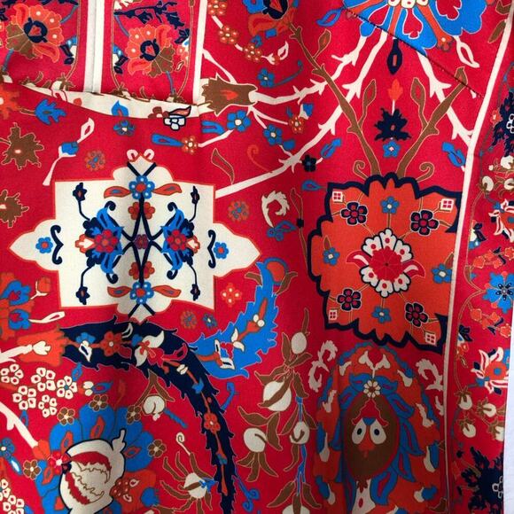 Gretchen Scott Set Jersey Split Neck Tunic Magic Carpet Stretchy Pants Electic - Picture 14 of 16